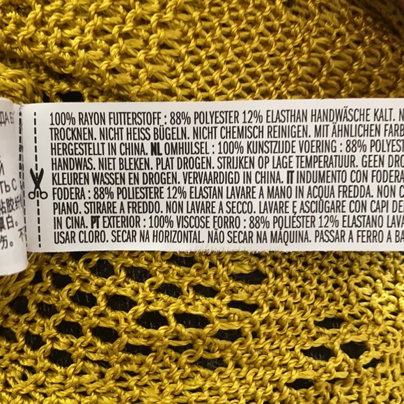 Forever 21 NWT Contemporary Knit Lon Citron Midi Dress Size Medium - Picture 12 of 13